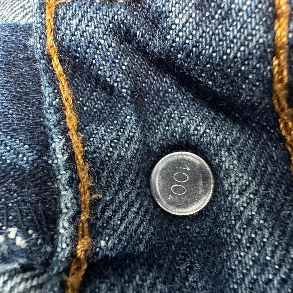 Vintage Levi 517 Jeans Boot Cut Mens 36x30 Y2K Blue Faded Western Rodeo 90s 2000
